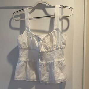 J crew NWT White Smocked Women's Top
